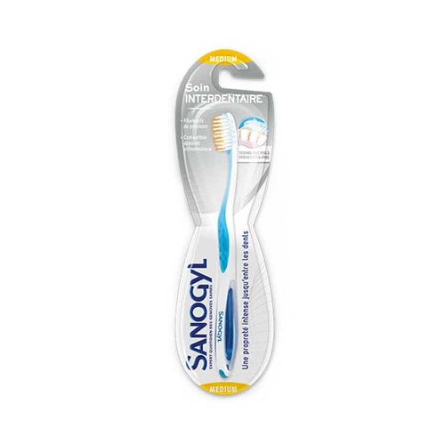 SANOGYL BROSSE À DENTS INTERDENTAIRE MEDIUM BLEU