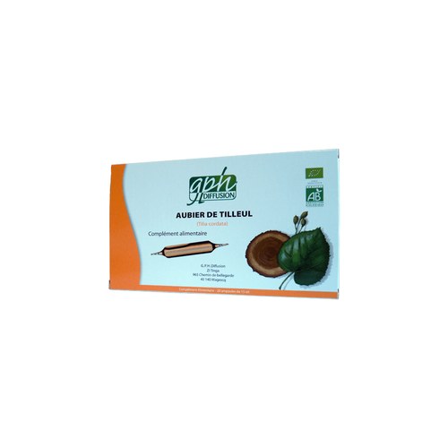 GPH DIFFUSION AUBIER DE TILLEUL BIO 20 AMPOULES DE 15 ML