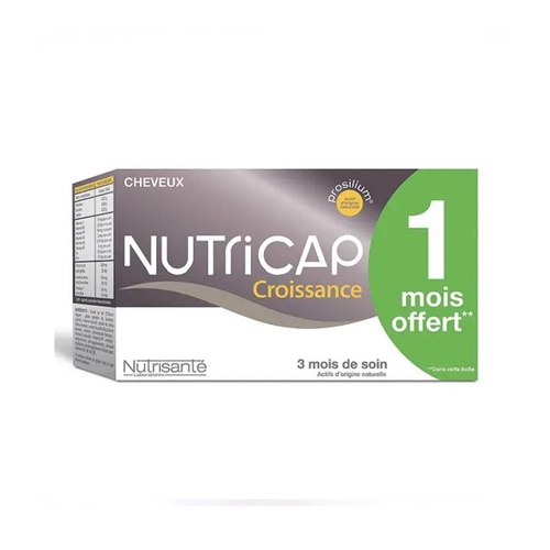 NUTRISANTE NUTRICAP CROISSANCE  180 GELULES 3 Mois De Soin (1 Offert)