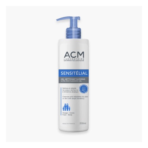 ACM SENSITELIAL GEL NETTOYANT SURGRAS 200ML