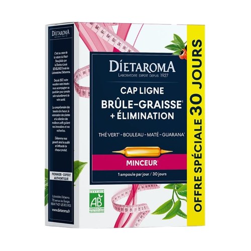 DIETAROMA CAP LIGNE BRULE GRAISSE 30 AMPOULES