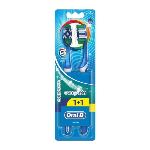 ORAL B BROSSE COMPLETE 5 WAY CLEAN 40 Medium + 1 OFFERT
