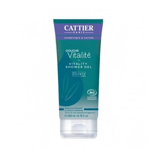 Cattier Douche vitalité SANS SULFATES  Cédrat Criste marine 200ML