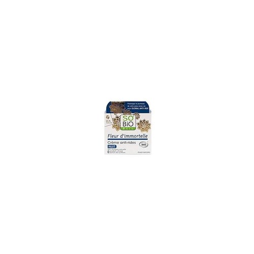 SO BIO CRÈME ANTI-RIDES DE NUIT 50ml a la fleur de l'immorttelle