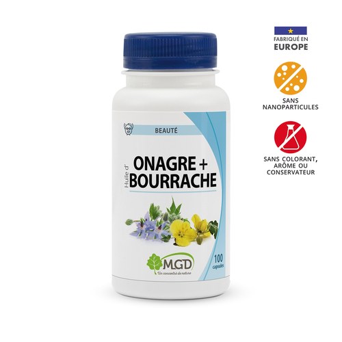 MGD NATURE HUILE D'ONAGRE-BOURRACHE 100 CAPSULES