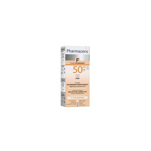 PHARMACERIS ECRAN SOLAIRE SPF50+ POUR VISAGE couleur 02 sable