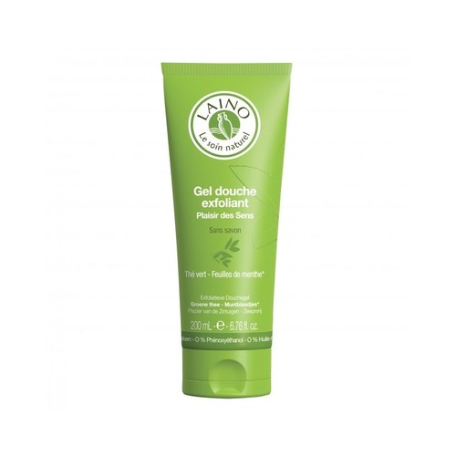 LAINO GEL DOUCHE EXFOLIANT THÉ VERT FEUILLE DE MENTHE 200ML