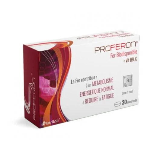 Nutrilair Proferon Fer Biodisponible – 30 Comprimés