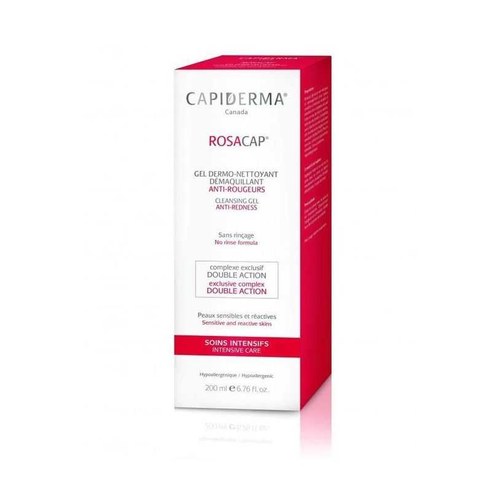 CAPIDERMA ROSACAP GEL ANTI-ROUGEURS DERMO-NETTOYANT 200ML