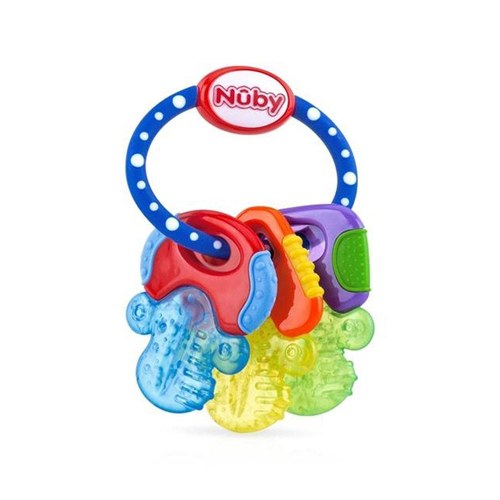 NUBY Clefs de dentition IcyBite réfrigérante avec ICE GEL +4 mois  BLEU - ID455