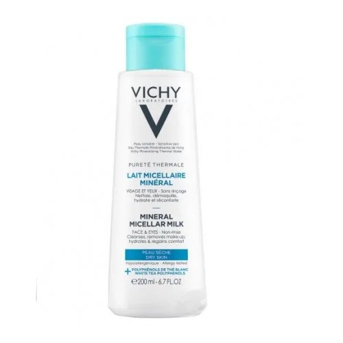 VICHY PURETE THERMALE LAIT MICELLAIRE MINERAL PEAU SECHE 200ML