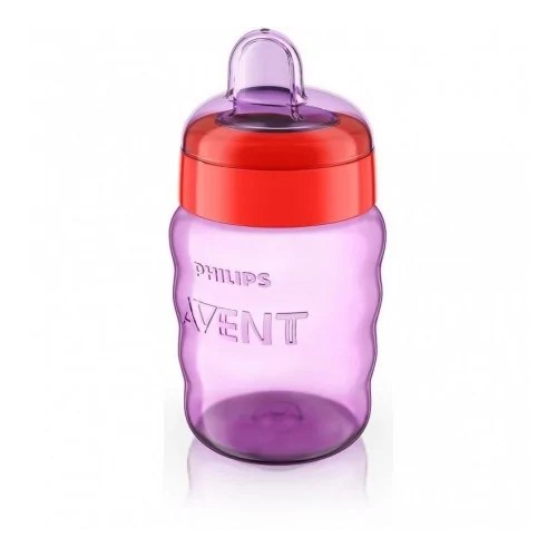 AVENT TASSE MAUVE SANS ANSES ROUGE 260 ML 12M+ FILLE - SCF553/03