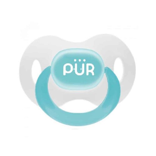 Pur Sucette orthodontique 2ème  âge 3 mois + Bleu