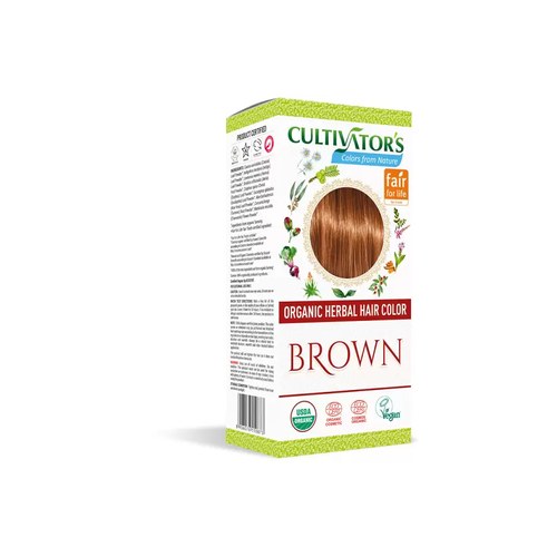 CULTIVATORS ORGANIC HERBAL HIAR COLOR BROWN
