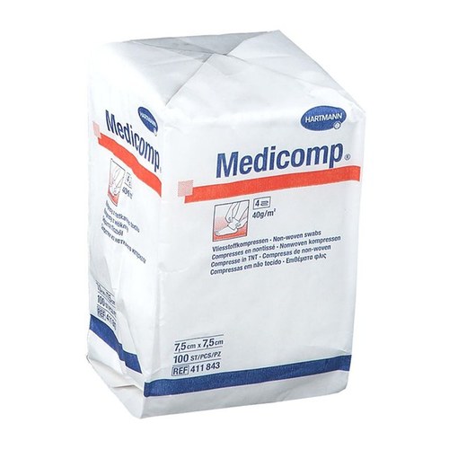 Hartmann Medicompresses 7.5*7.5cm 100/Boite