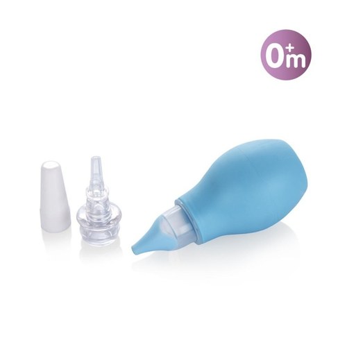 NUBY Mouche-bébé poire à bout souple (embout pour oreille inclus) +0 mois - ID172