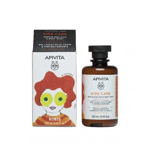 APIVITA GEL CHEVEUX & CORPS POUR ENFANTS MANDARINE/MIEL 250 ML