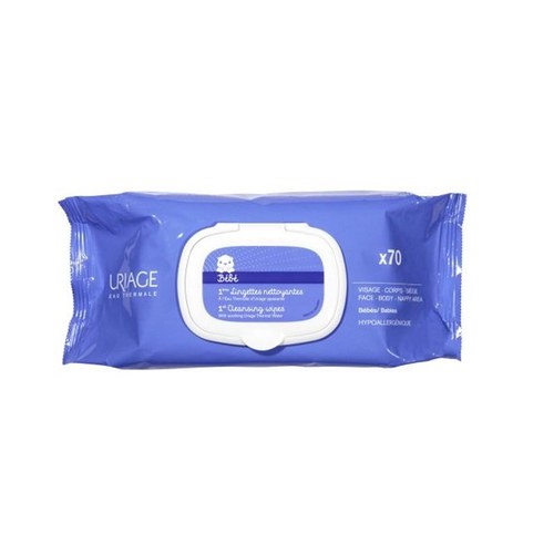 Uriage Bébé 1ères Lingettes Nettoyantes X70 Unités