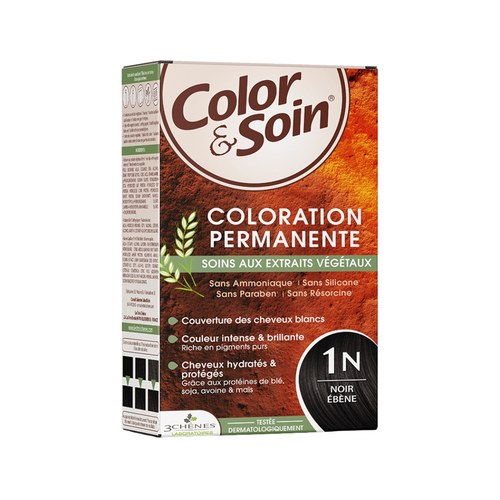 LES 3 CHENES Color & Soin Coloration permanente Extraits végétaux 1N noir Ebene