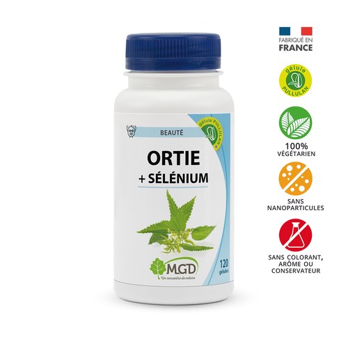 MGD NATURE ortie + sélénium 120 gélules