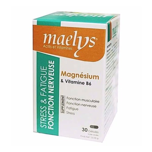 MAELYS MAGNÉSIUM & VITAMINE B6 30 GÉLULES